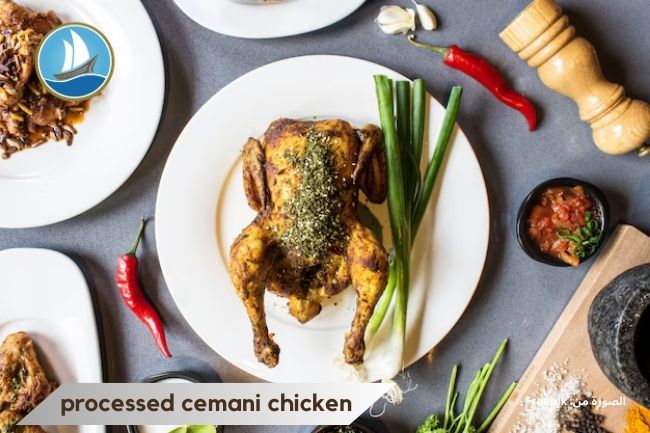 3 dishes made from cemani chicken